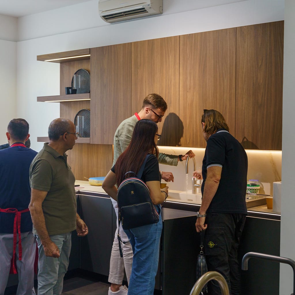 Lo show cooking Quooker da Snaidero Salerno