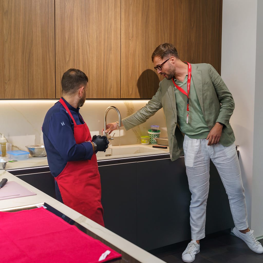 Lo show cooking Quooker da Snaidero Salerno
