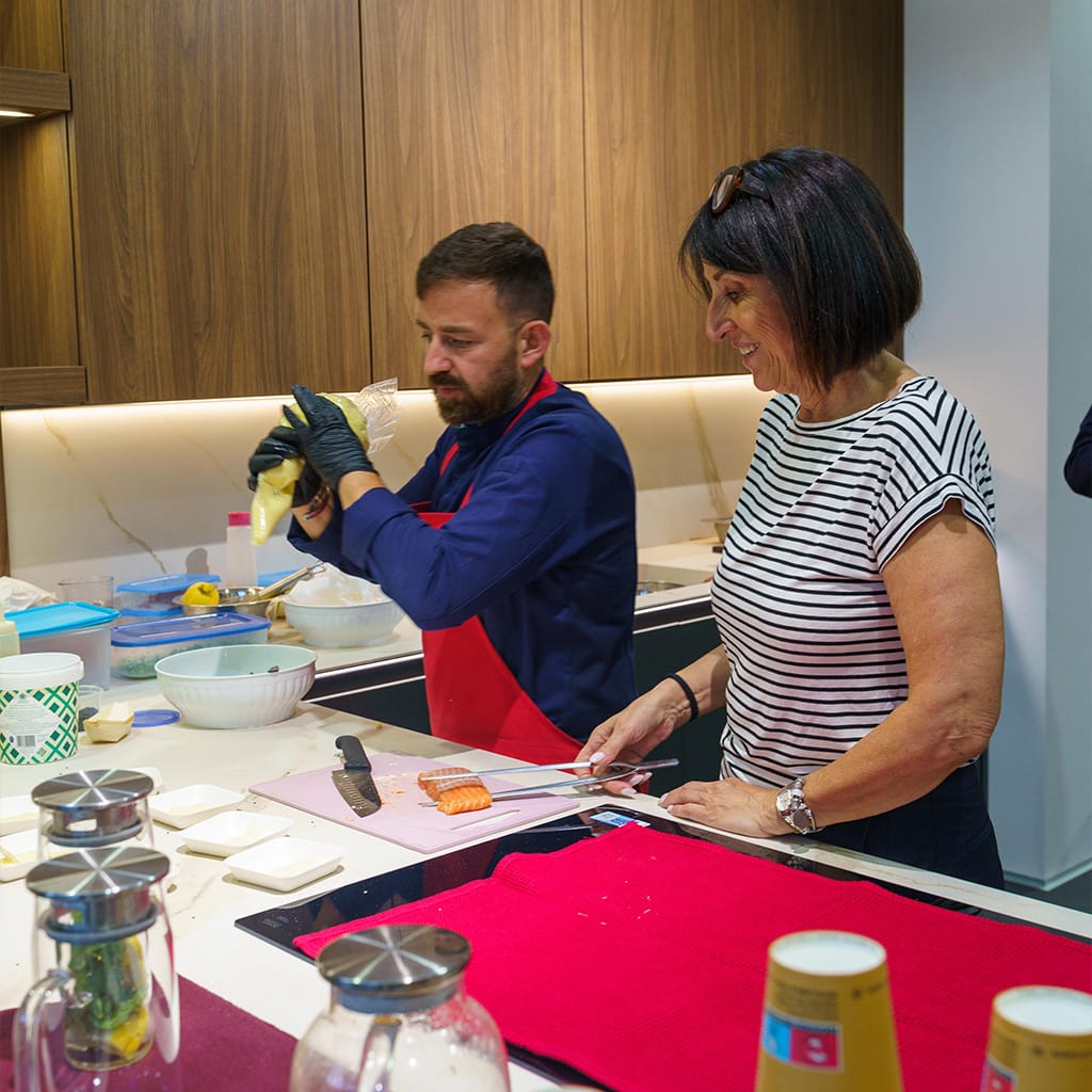 Lo show cooking Quooker da Snaidero Salerno